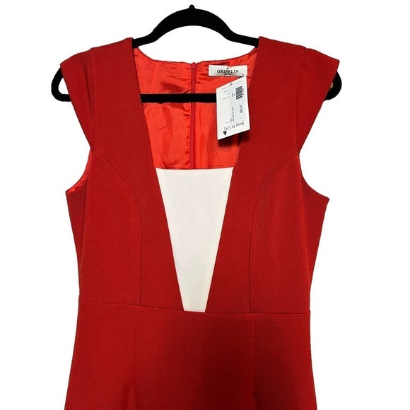 NWT Grifflin Paris Red Body Con Dress - Picture 3 of 10